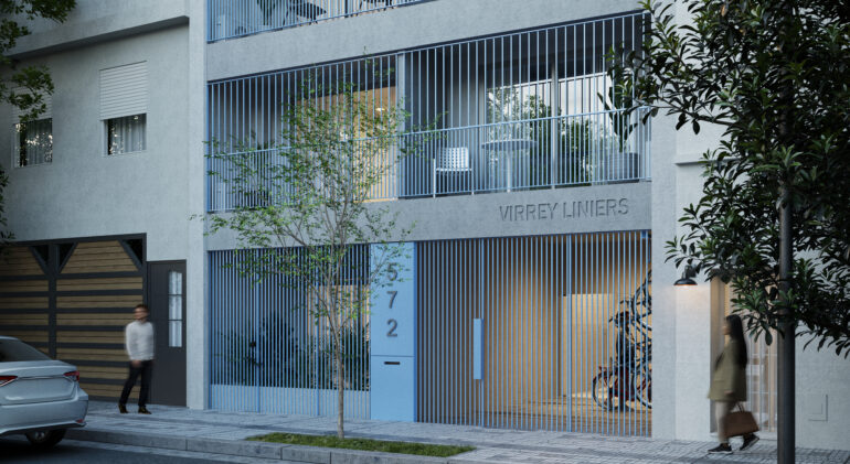 Exterior acercamiento hall